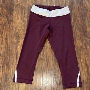 Maroon and pink lululemon leggings!